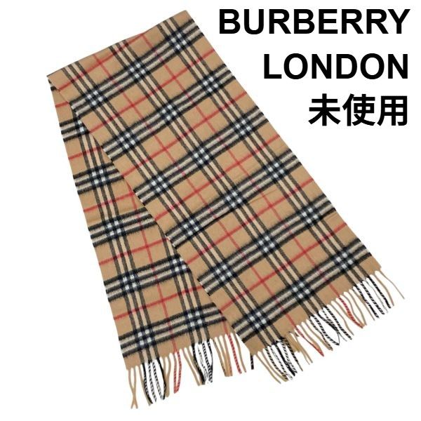 バーバリーロンドン BURBERRY カシミアスカーフ マフラー バーバリーチェック キャメル カシミア100% レディース 5E255