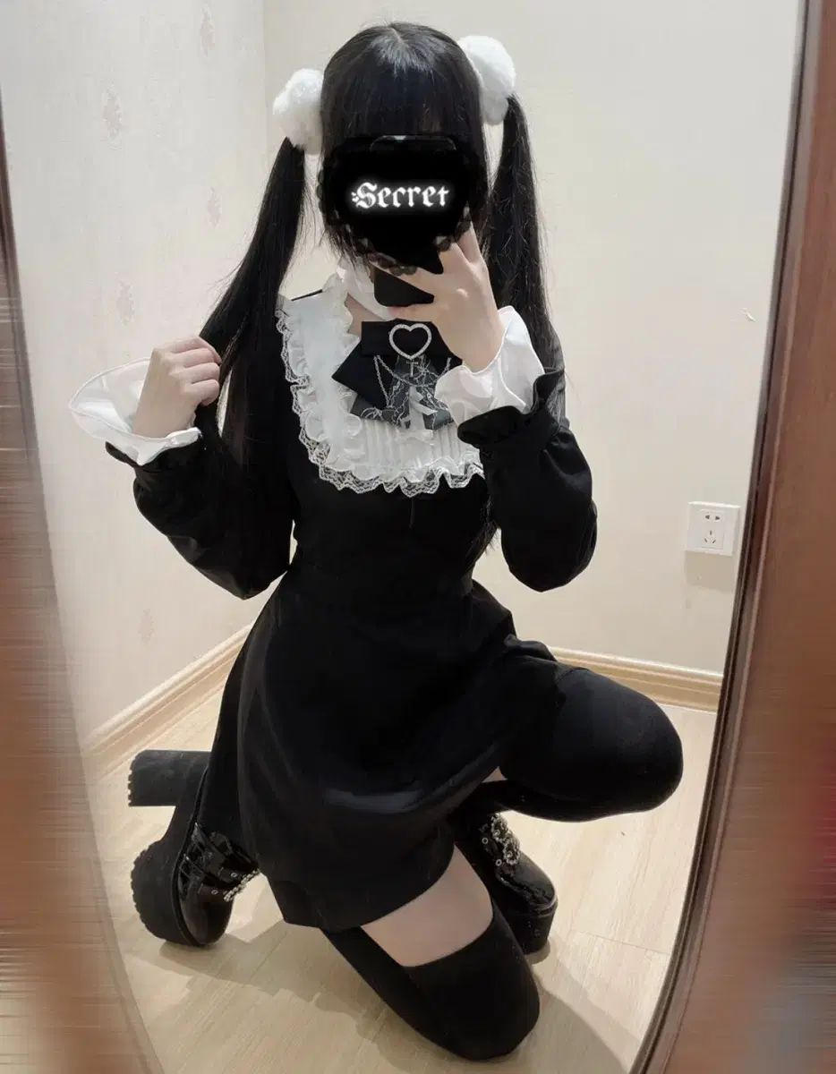 地雷系 量産型 天国の階段 セットアップ 量産型 地雷系