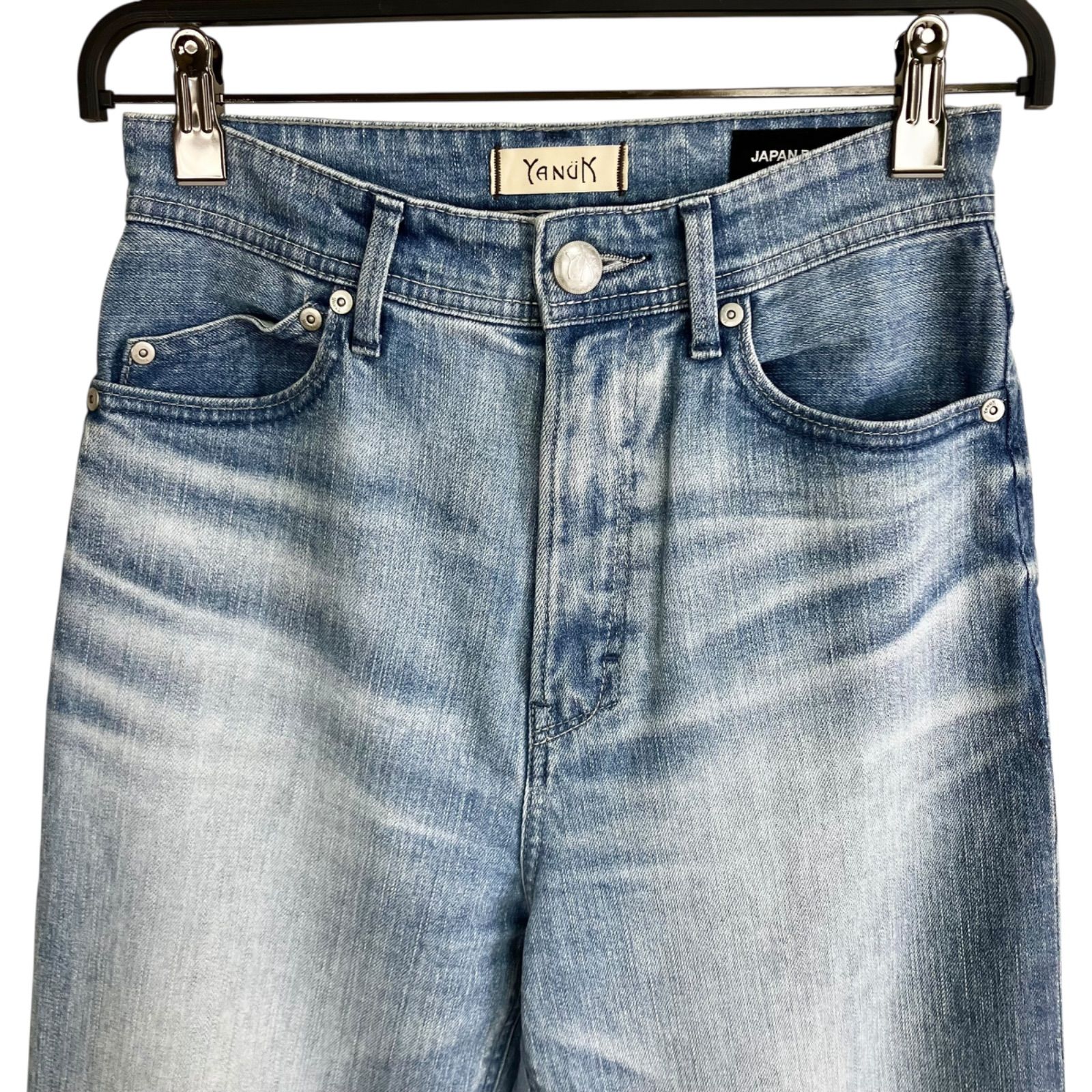 YANUK JAPANDENIM BOYS STRAIGHT PANTS 24 LIGHT INDIGO ライトインディゴ ライトブルー 水色 ヤヌーク デニム ジャパンコラボ DECORATOM_COM_BR