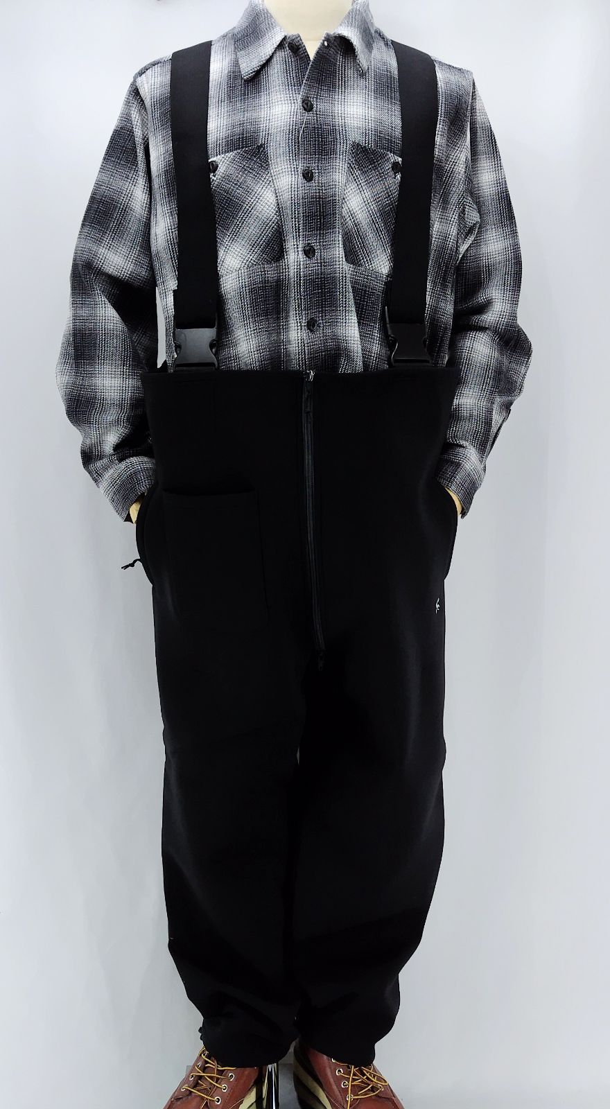 BLUCO WORK GARMENT ブルコ 145-43-002 BONDING KNIT OVERALL BLK サイズXL. .税込価格