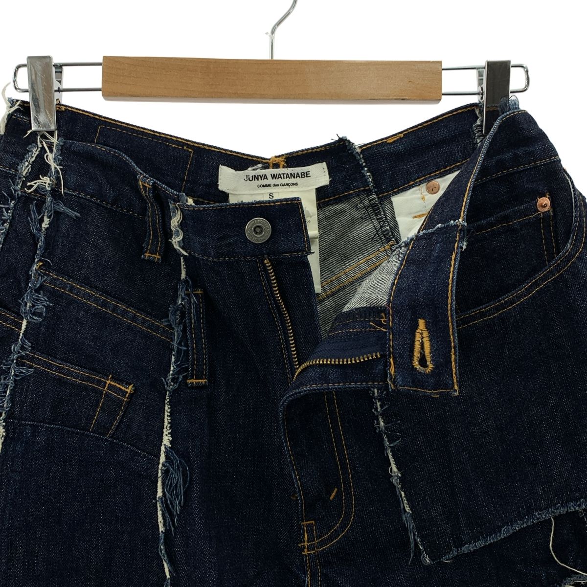 パッチワーク デニムスカート