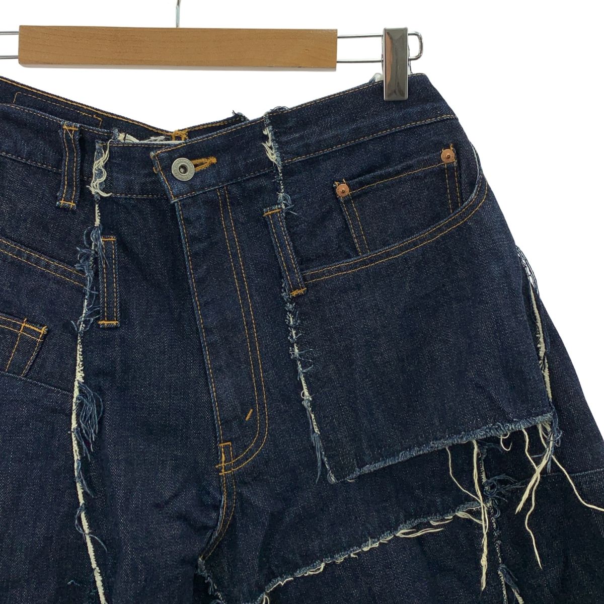 JUNYA WATANABE COMME des GARCONS ジュンヤワタナベ 2006AW パッチワーク デニムスカート S インディゴ レディース