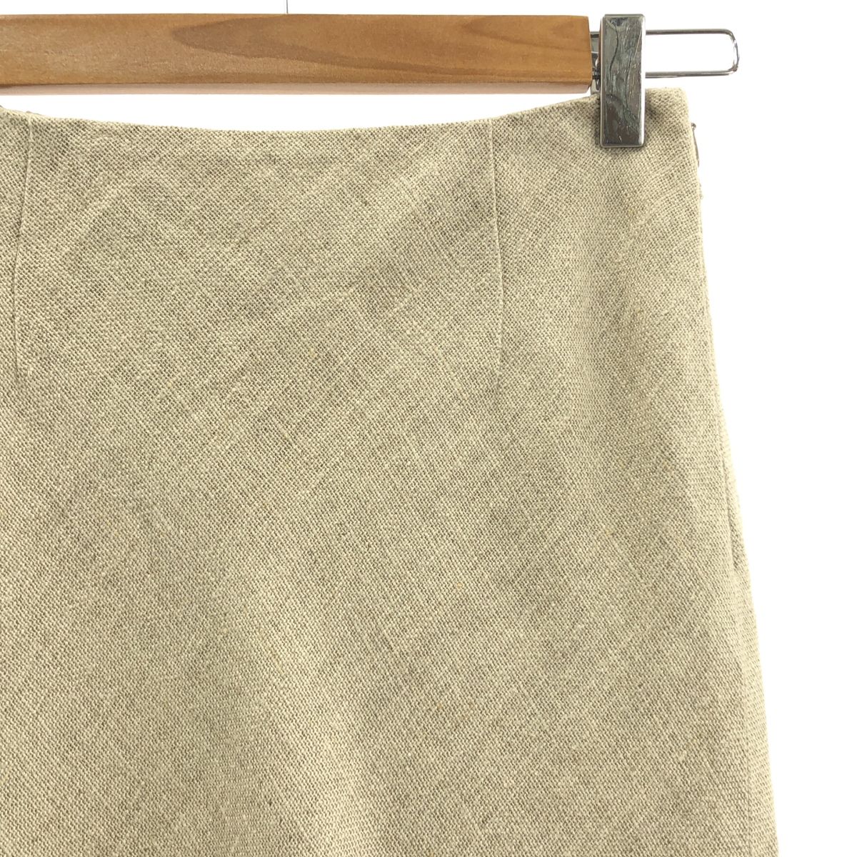 SACRA サクラ RUSTIC LINEN SKIRT リネンスカート 36 ベージュ レディース