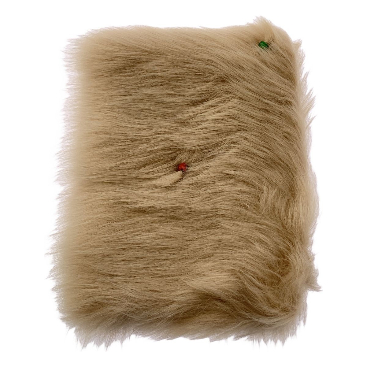 Henry Cuir アンリークイール ビーズ装飾 リアルファー マフラー アイボリー レディース