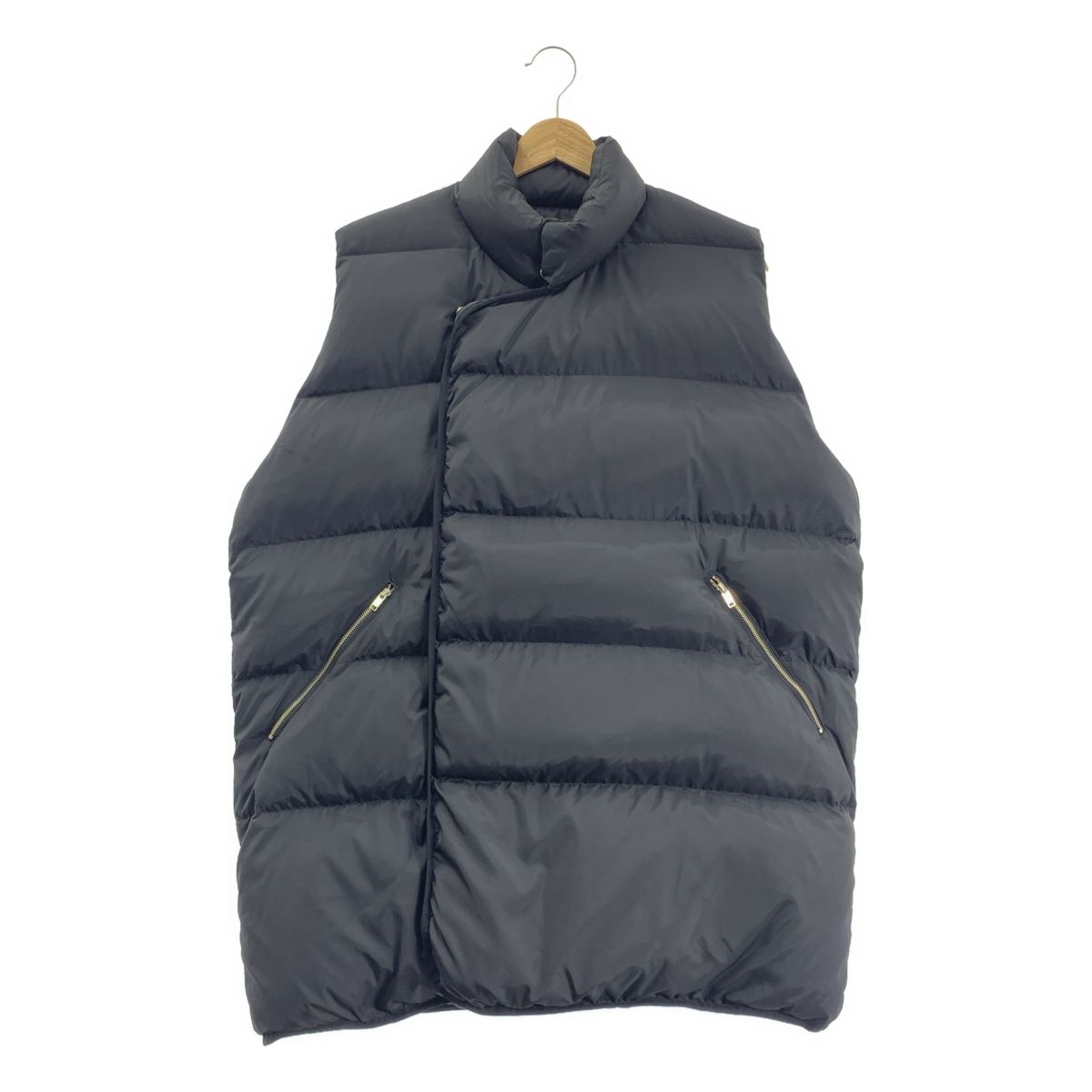 NEARBYME ニアーバイミー オーバーサイズ ダウン ベスト S ブラック レディース