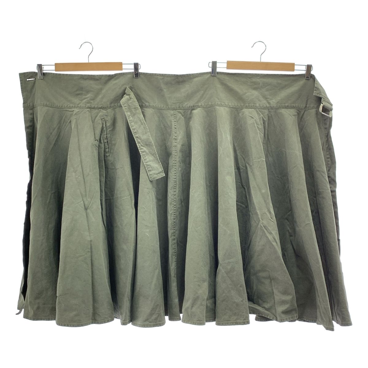 Y s ワイズヨウジヤマモト ベルテッド ボリューム ラップ スカート 1 オリーブ系 レディース GULLKHAN_COM