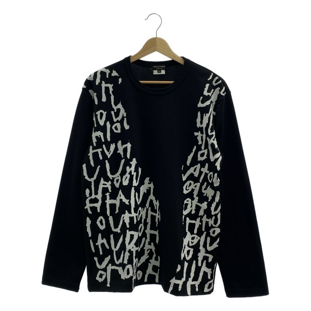 COMME des GARCONS HOMME PLUS コムデギャルソンオムプリュス Edward Goss Printed Long Sleeve T-shirt エドワードゴス プリント Tシャツ M ブラック メンズ