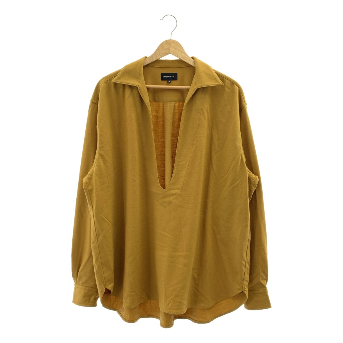 KANEMASA PHIL. カネマサフィル 2025AW 36G Cashmere Varruse Shirt カシミヤ ヴァルーズ シャツ M ブラウン メンズ