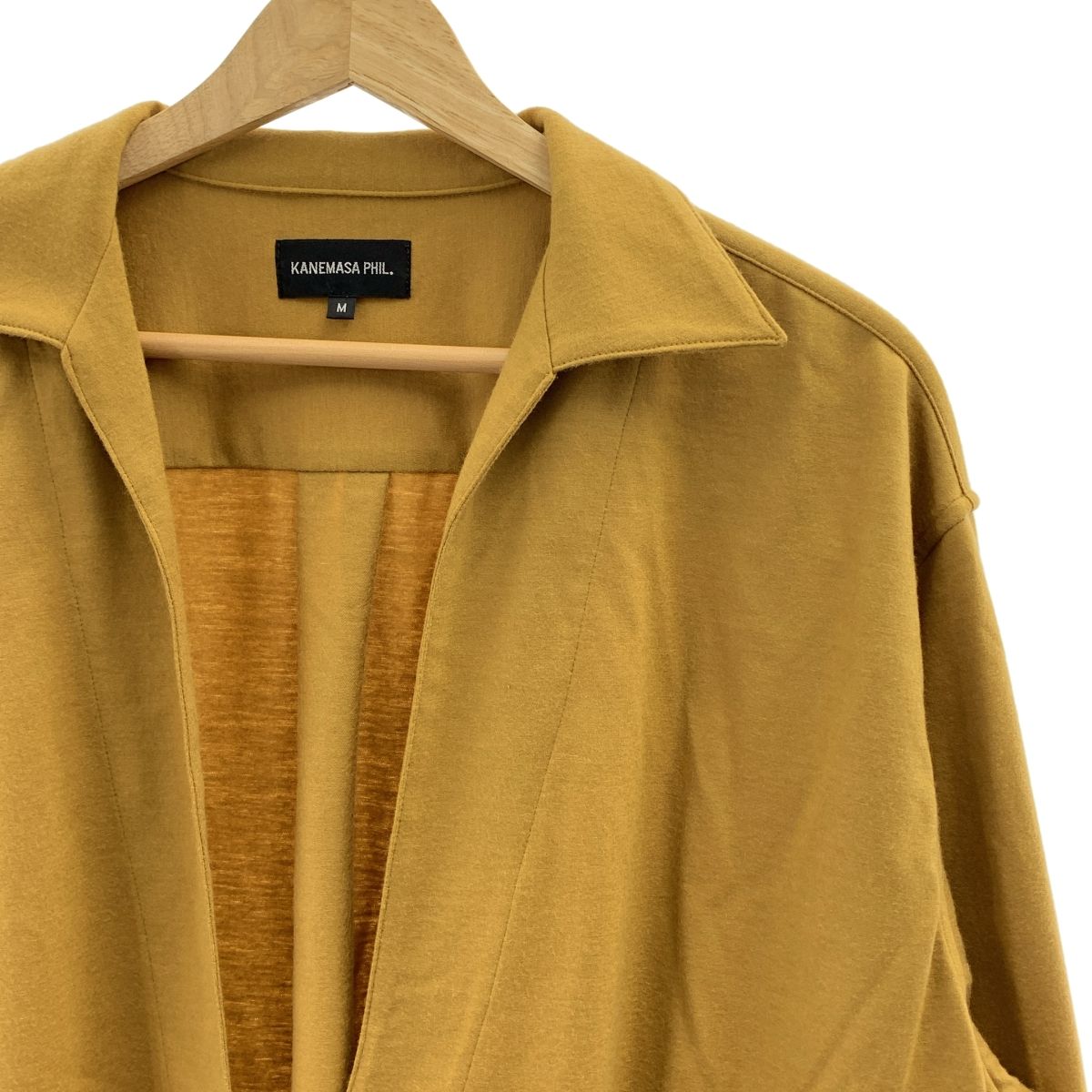 KANEMASA PHIL. カネマサフィル 2025AW 36G Cashmere Varruse Shirt カシミヤ ヴァルーズ シャツ M ブラウン メンズ