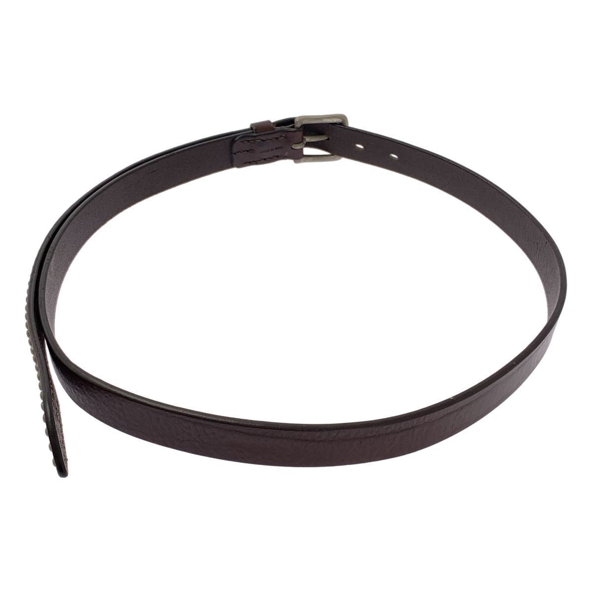 J-M DAVIDSON ジェイアンドエムデヴィッドソン レザー スタッズベルト 34 85 ブラウン メンズ