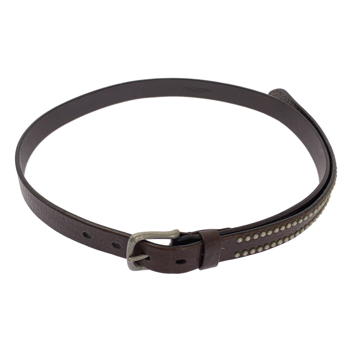 J-M DAVIDSON ジェイアンドエムデヴィッドソン レザー スタッズベルト 34 85 ブラウン メンズ