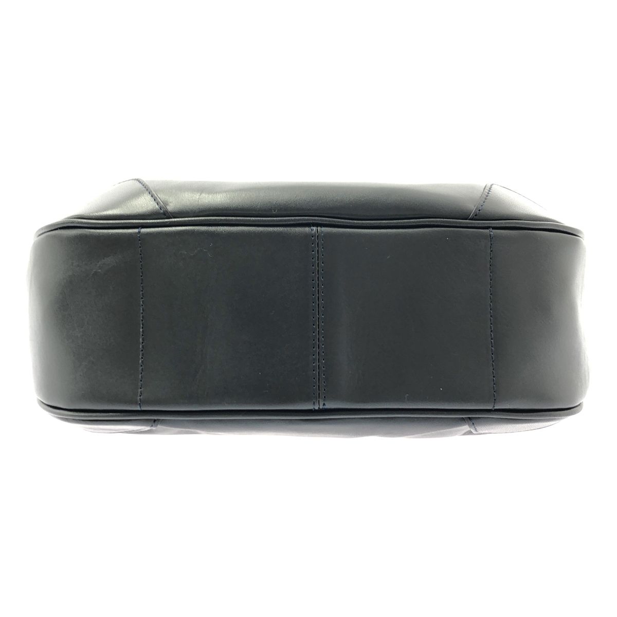 aniary アニアリ アンティークレザー ショルダーバッグ ダークネイビー メンズ