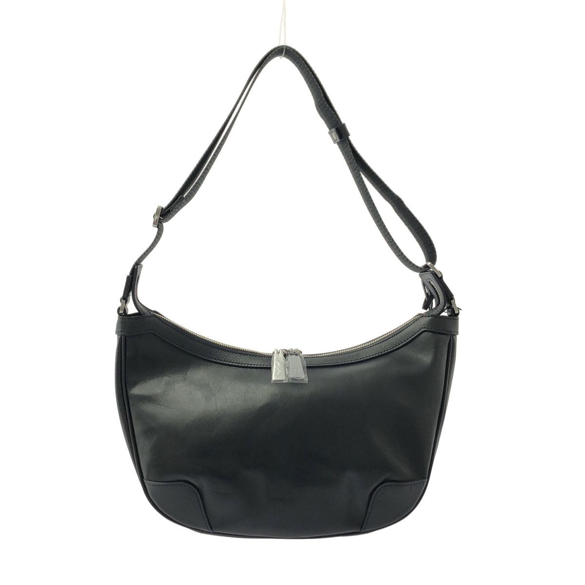 aniary アニアリ アンティークレザー ショルダーバッグ ダークネイビー メンズ