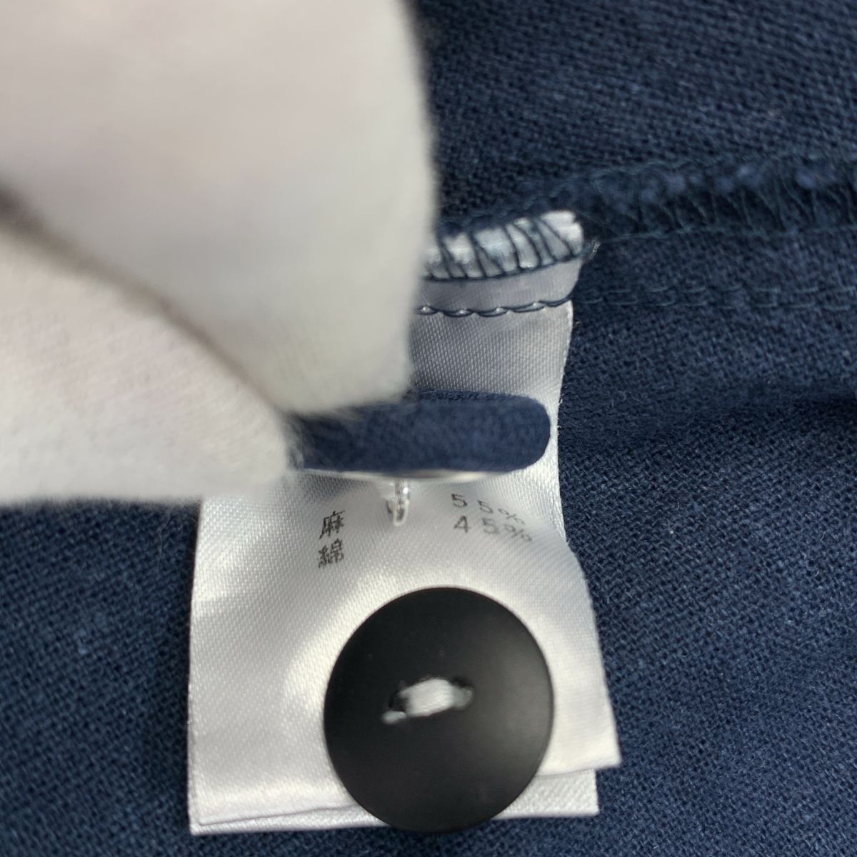 ボリュームワンピース ネイビー