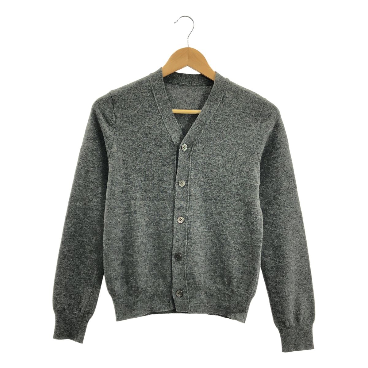 COMME des GARCONS コムデギャルソン 2015AW フェイク ボタン ウール プルオーバー ニット S グレー レディース