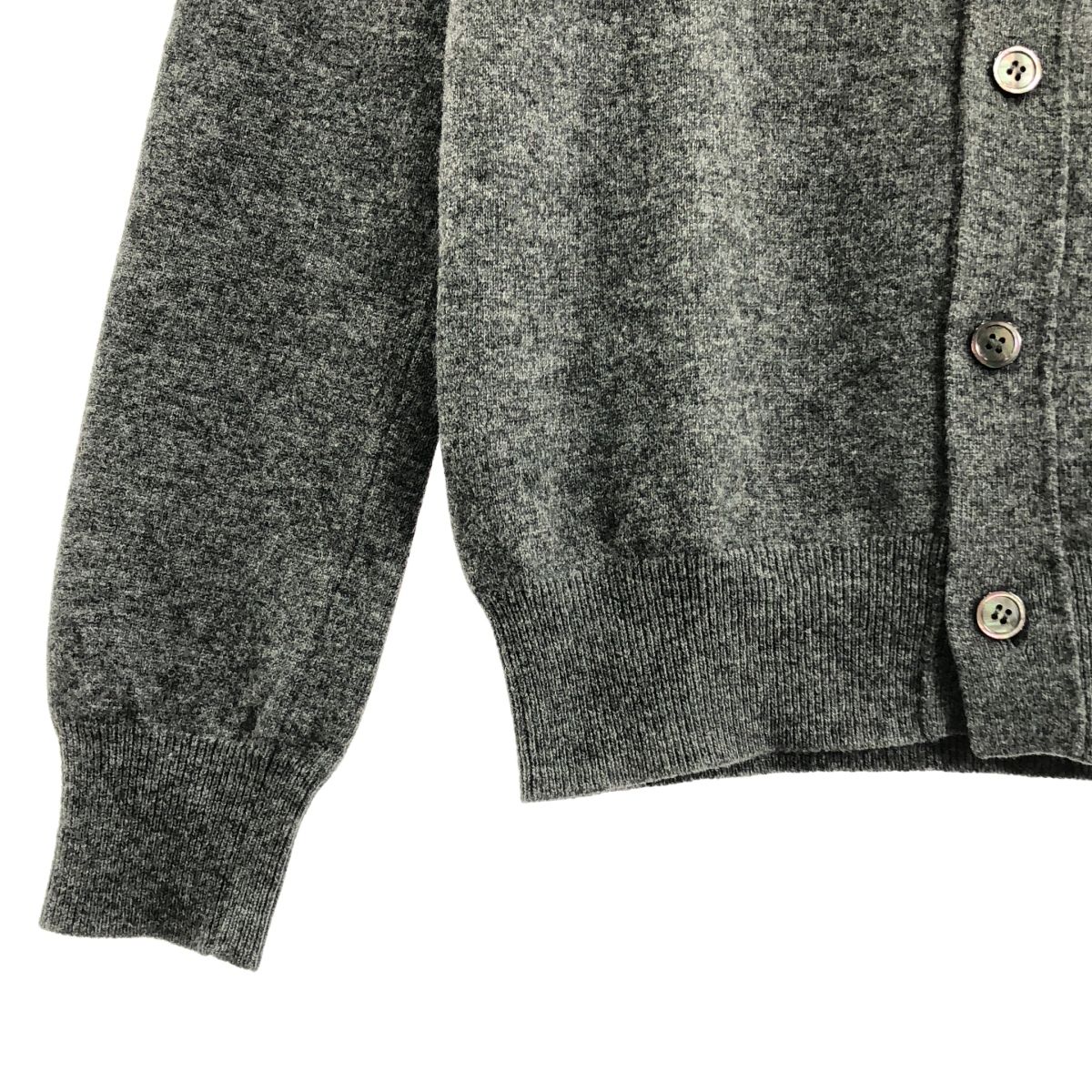 新商品続々。 COMME des GARCONS コムデギャルソン 2015AW フェイク ボタン ウール プルオーバー ニット S グレー レディース 楽しませる