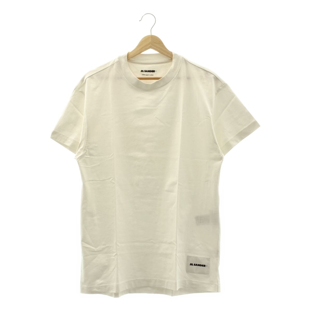 JIL SANDER ジルサンダー 3パック ロゴパッチ Tシャツ S ホワイト オフホワイト メンズ