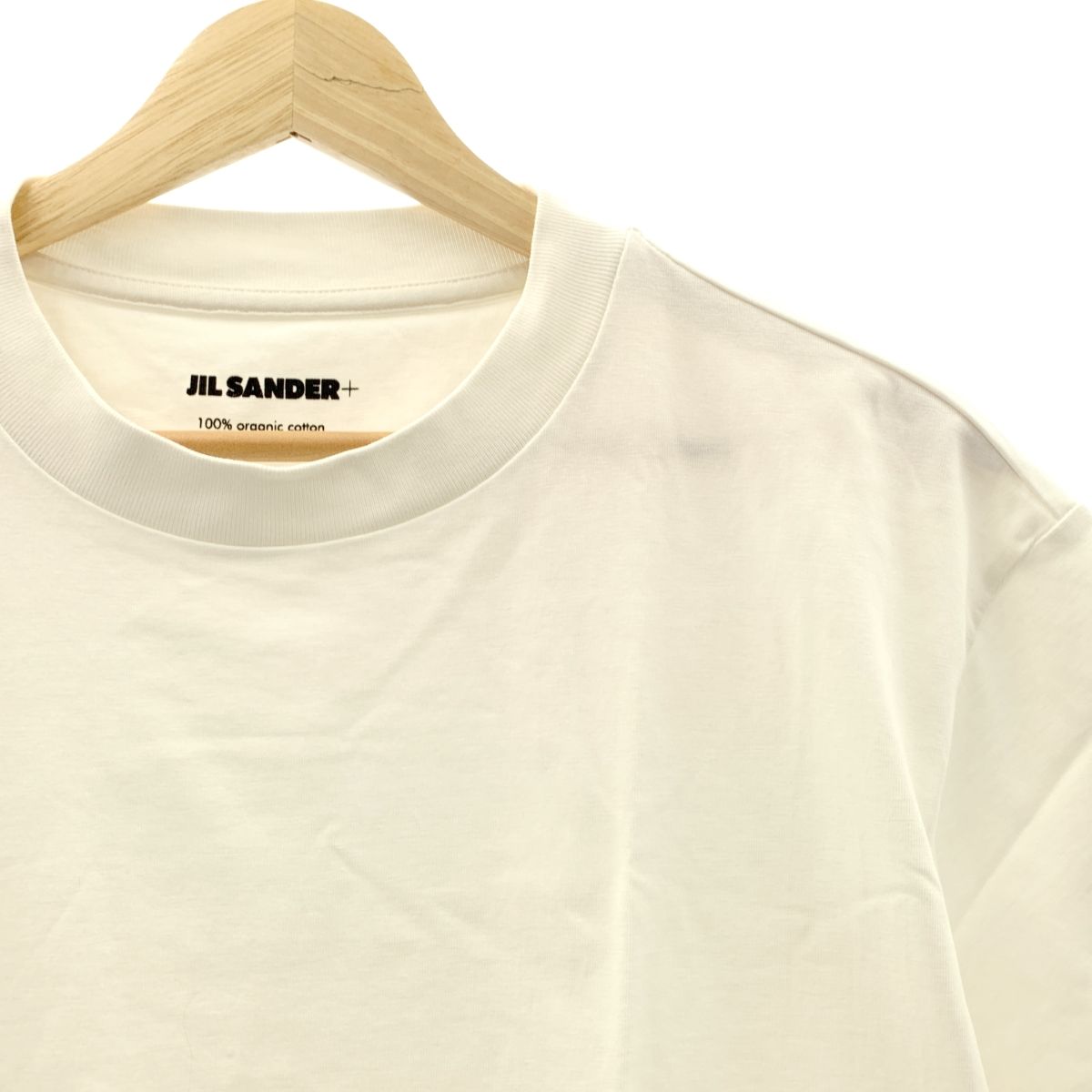 JIL SANDER ジルサンダー 3パック ロゴパッチ Tシャツ S ホワイト オフホワイト メンズ