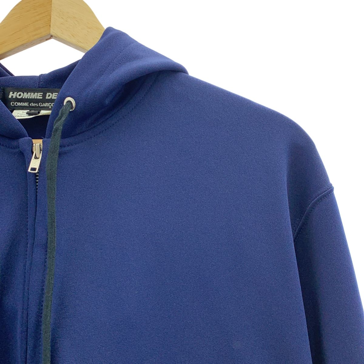 COMME des GARCONS HOMME DEUX コムデギャルソンオムドゥ ポリエステル ジップパーカー L ネイビー メンズ