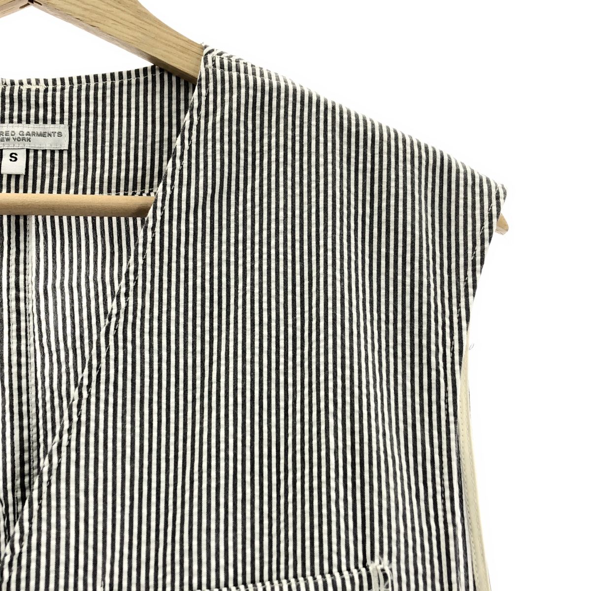 Engineered Garments エンジニアドガーメンツ hunting vest ハンティング オーバー ベスト S グレー ホワイト メンズ