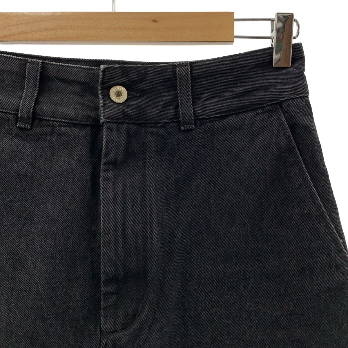 LOEWE ロエベ アナグラム バギージーンズ 34 ブラック レディース