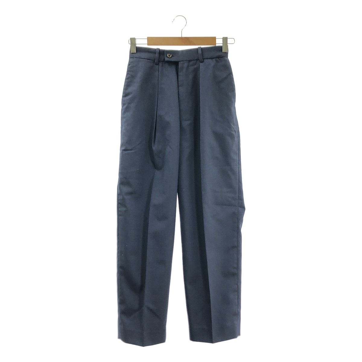 MARKAWARE CLASSIC WIDE TROUSERS 1 ネイビー 美品】 MARKAWARE / マーカウェア | CLASSIC FIT TROUSERS ORGANIC