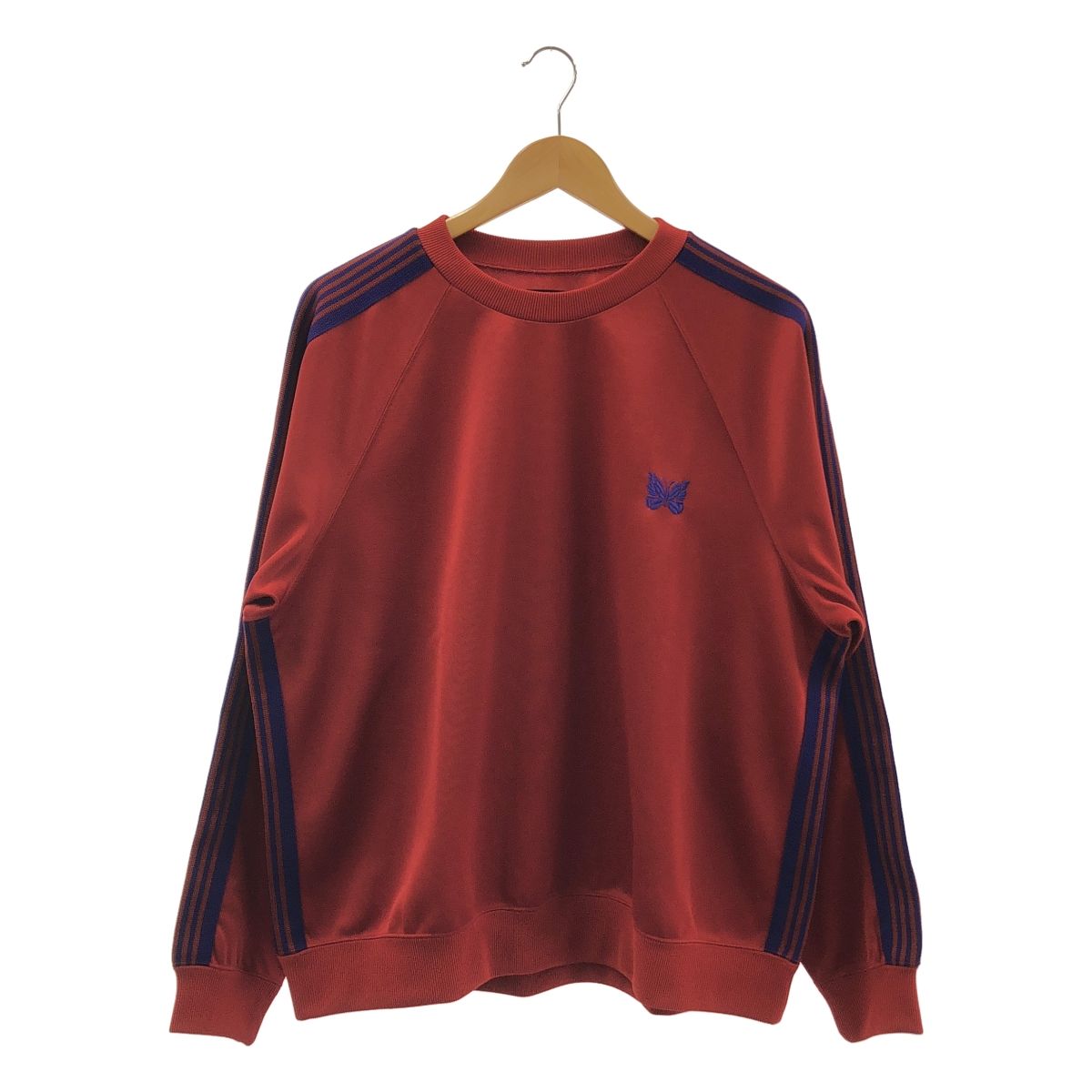 【Needles】パピヨントラッククルーネックスウェット 美品】 Needles / ニードルス | Track Crew Neck Shirt - Poly Smooth