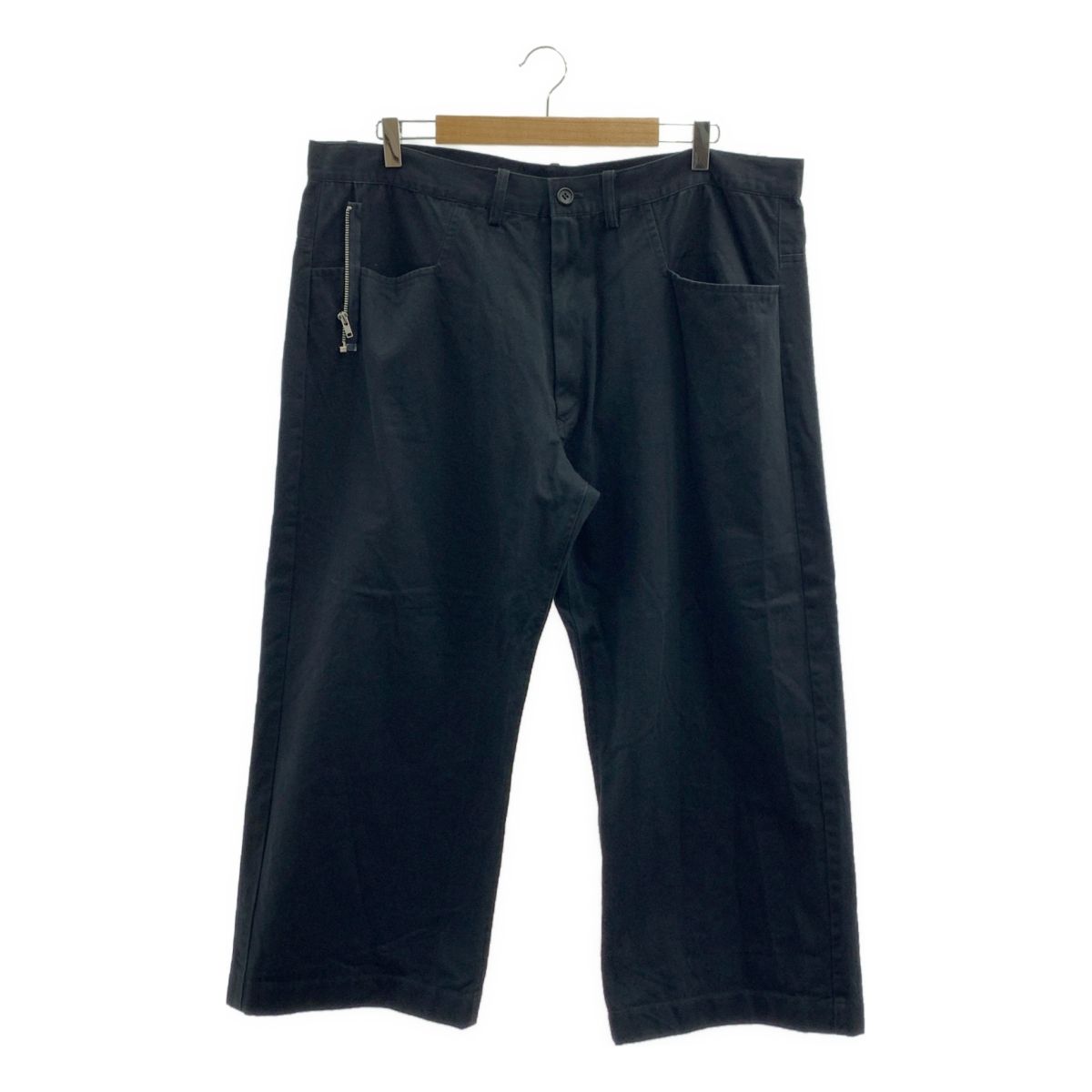 Y s ワイズヨウジヤマモト 2013AW ジップ ワイドパンツ 2 ブラック レディース