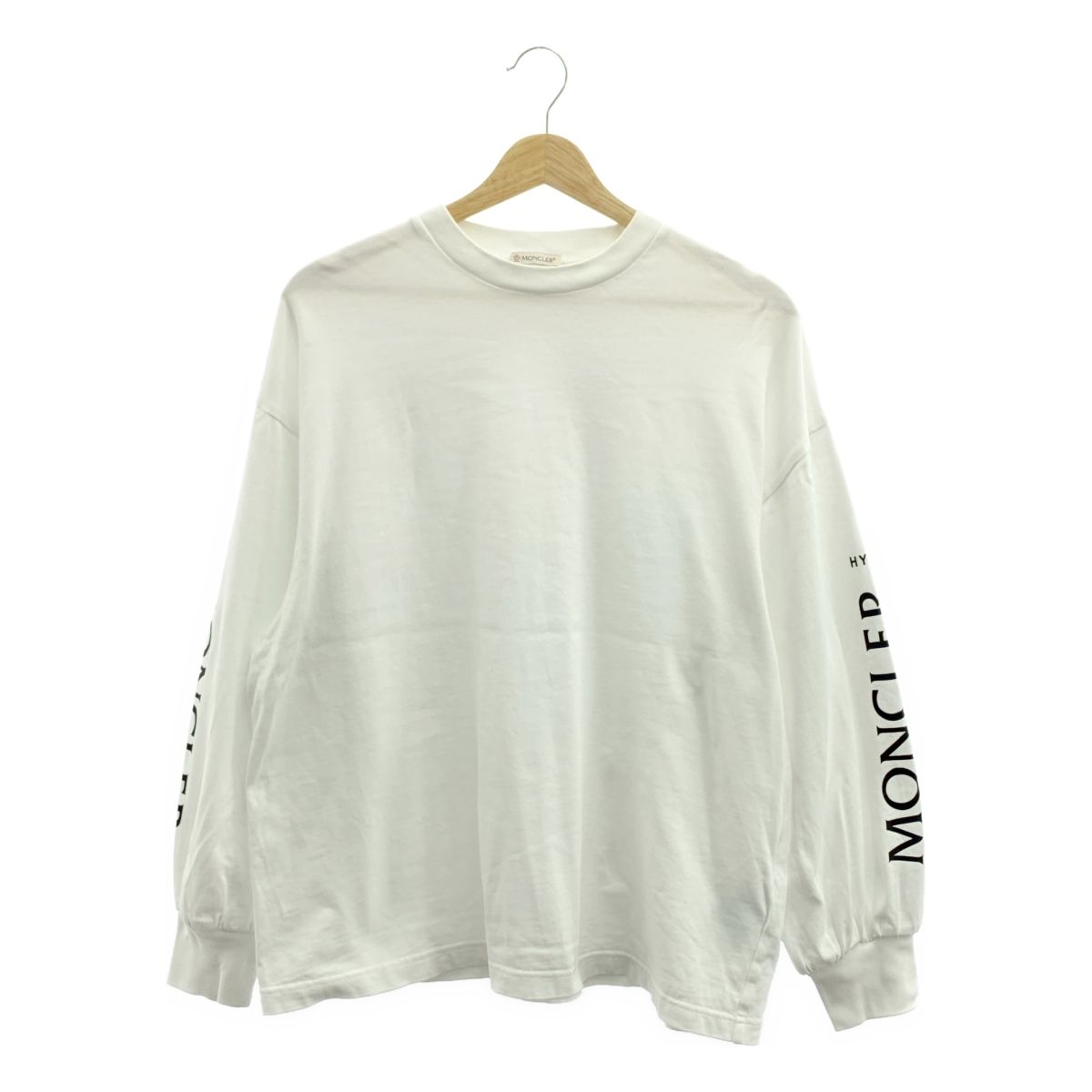 MONCLER GENIUS モンクレールジーニアス HYKE ロゴ ロング スリーブ カットソー 4 ホワイト ブラック レディース