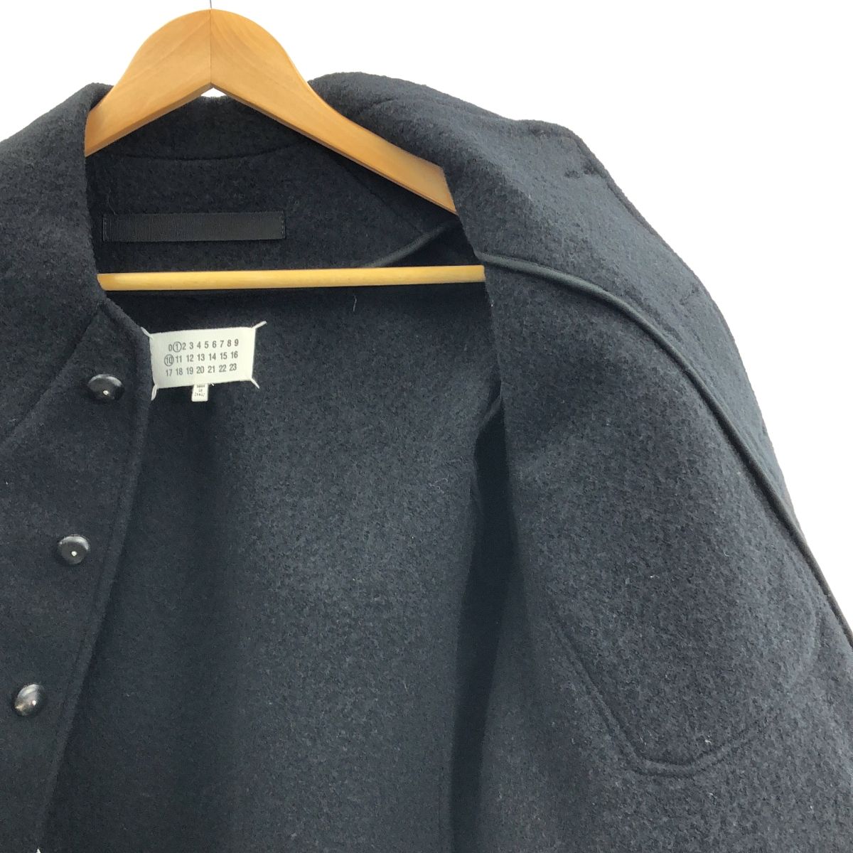 【新品】  Maison Margiela / メゾンマルジェラ | 2023AW | ソフト ウール ジャケット | 40 | ブラック | レディース 新品】 Maison Margiela / メゾンマルジェラ | 2023AW | ソフト ウール