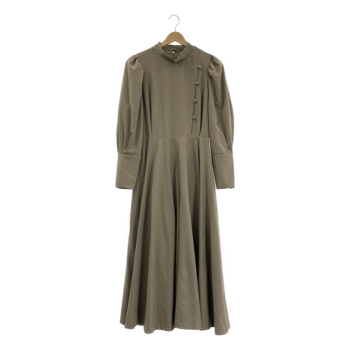 foufou フーフー gunclub check flare onepiece ガンクラブチェック フ ワンピース 1 ブラウン レディース