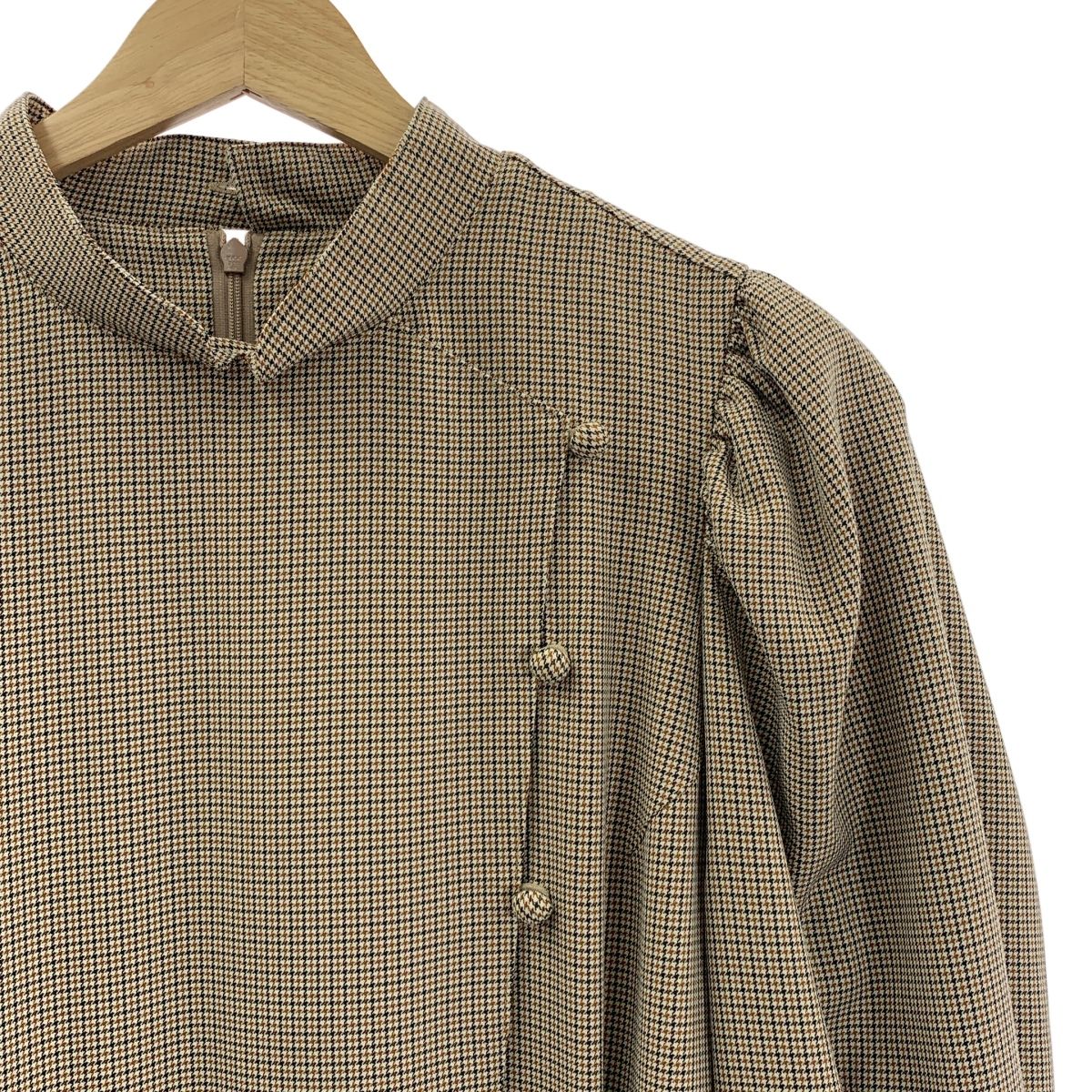 foufou フーフー gunclub check flare onepiece ガンクラブチェック フ ワンピース 1 ブラウン レディース