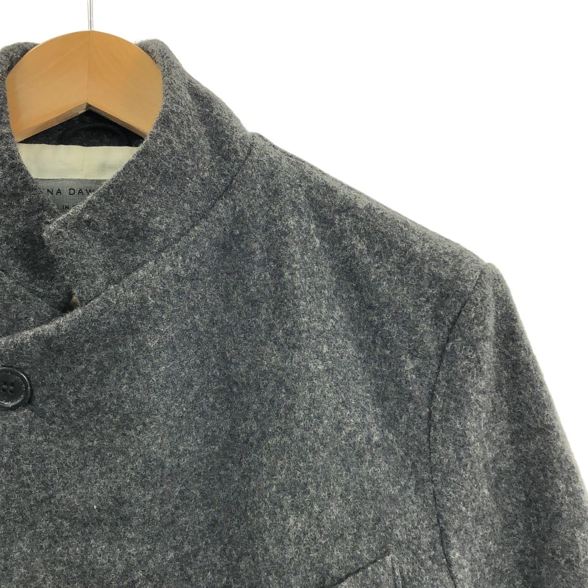 ELENA DAWSON エレナドーソン ウール ノッチドラペル 5ボタン ジャケット XS グレー メンズ