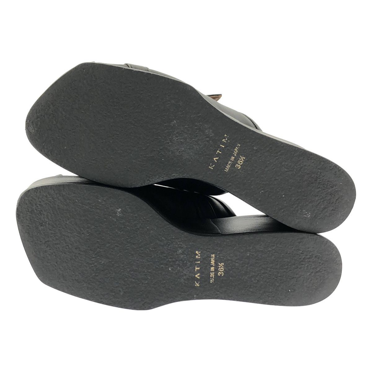  KATIM カチム MONSELL プラットフォーム サンダル 36.5 ブラック レディース その他 靴