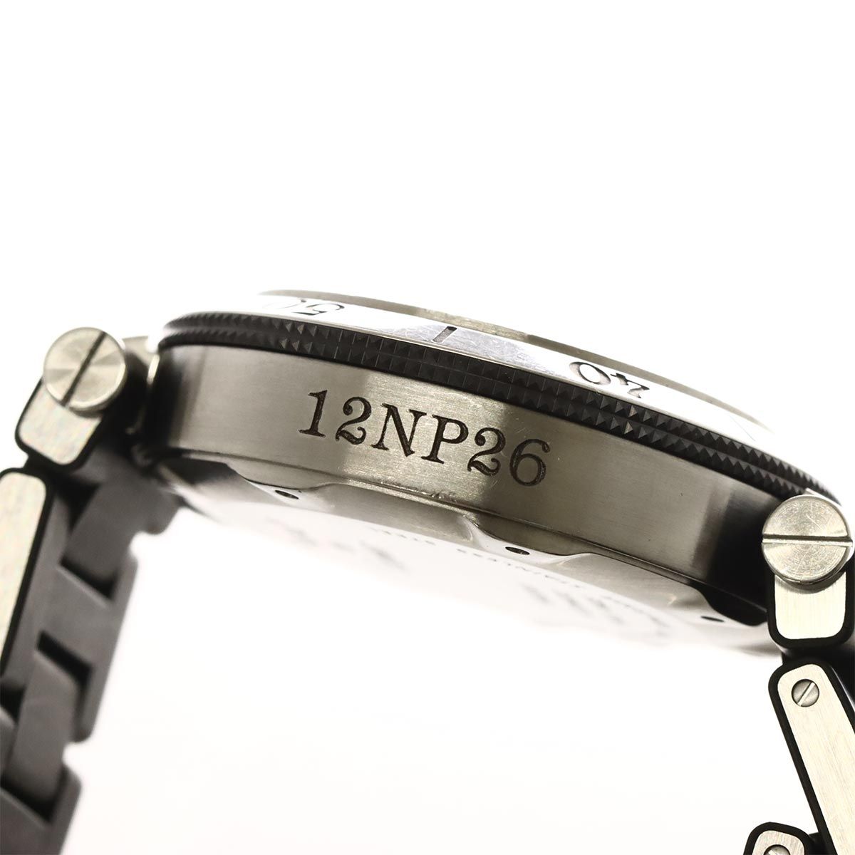  カルティエ Cartier パシャ シータイマー W31077U2 メンズ 腕時計 デイト ブラック オートマ 自動巻き Pasha Seatimer 90300970 チノパン 自動巻き時計 腕時計(アナログ)