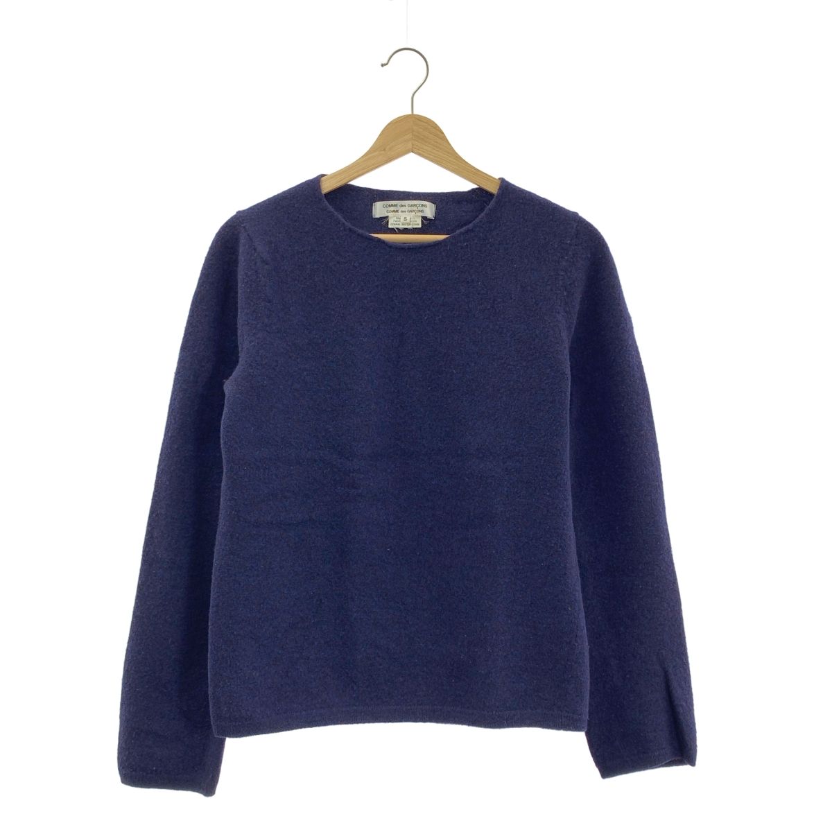 COMME des GARCONS COMME des GARCONS コムコム 2021AW ウール クルーネックニット S ネイビー レディース
