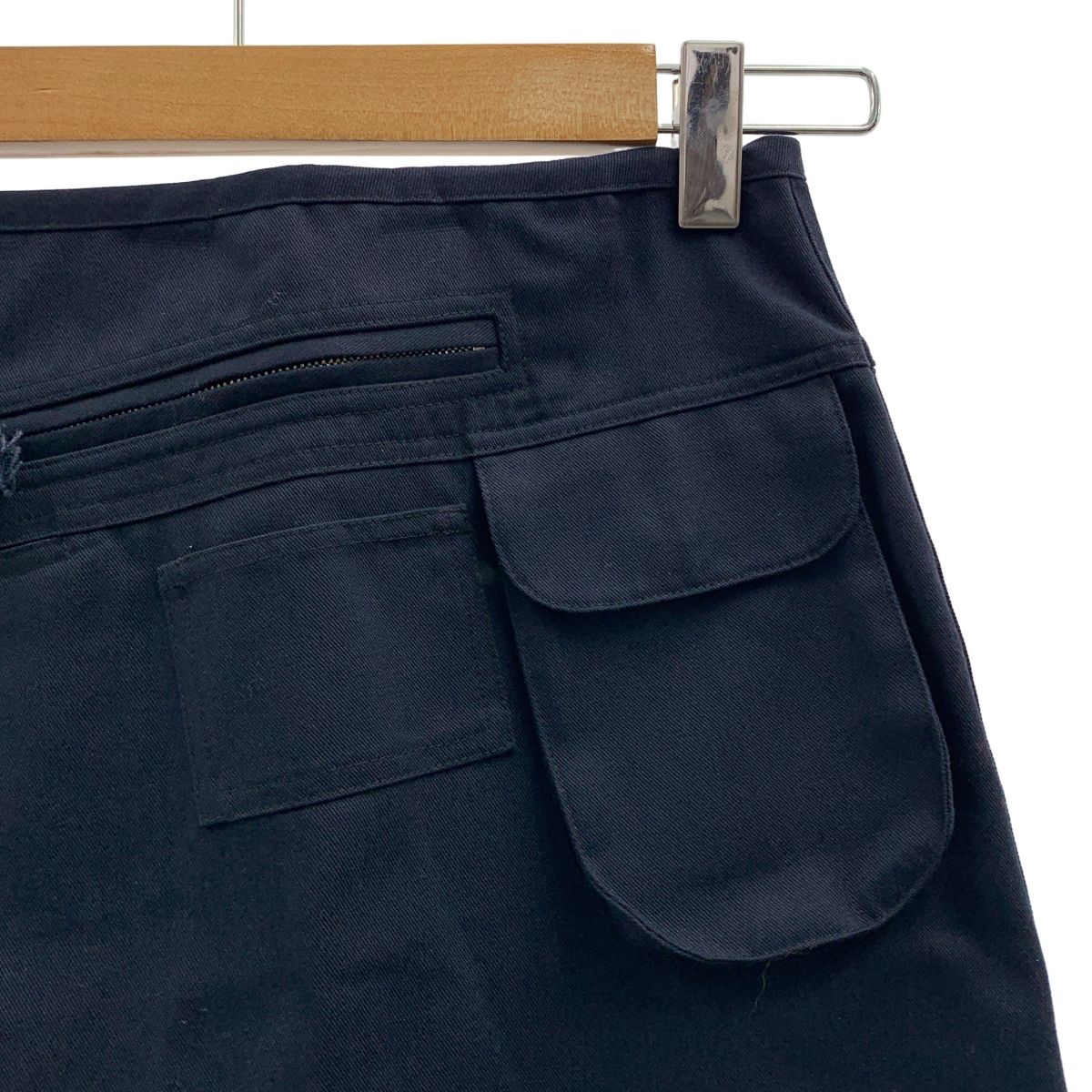 RAF SIMONS ラフシモンズ 2021AW Wrap skirt with pocket マルチポケット ラップスカート 34 ネイビー レディース