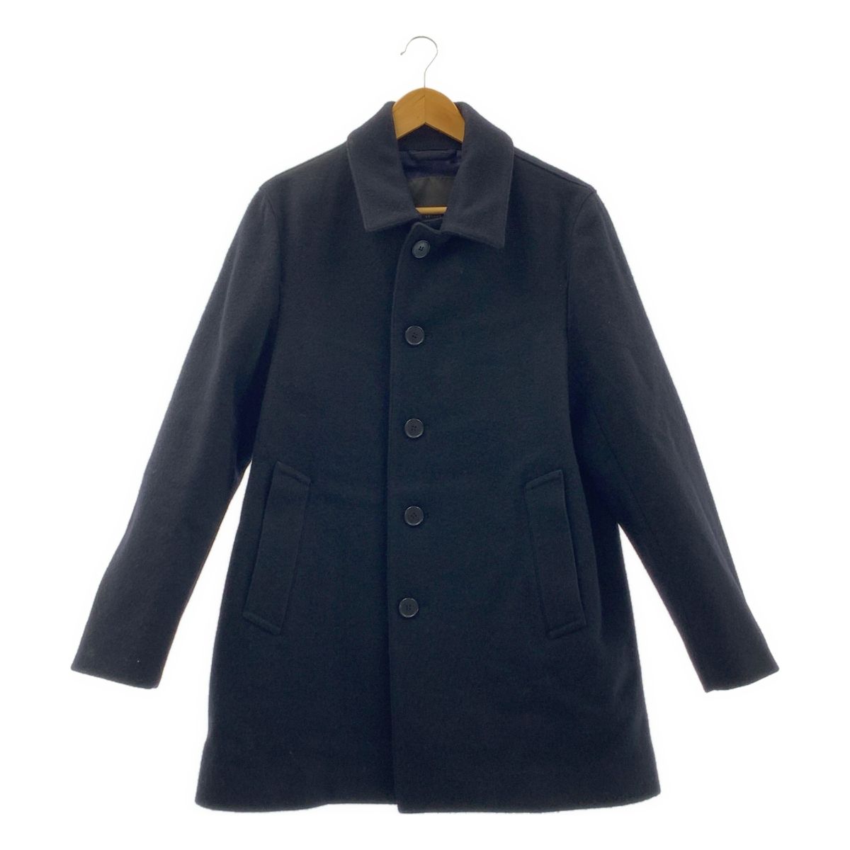 MACKINTOSH LONDON マッキントッシュロンドン ウール シングルコート ロゴ総裏地 38 ブラック系 メンズ