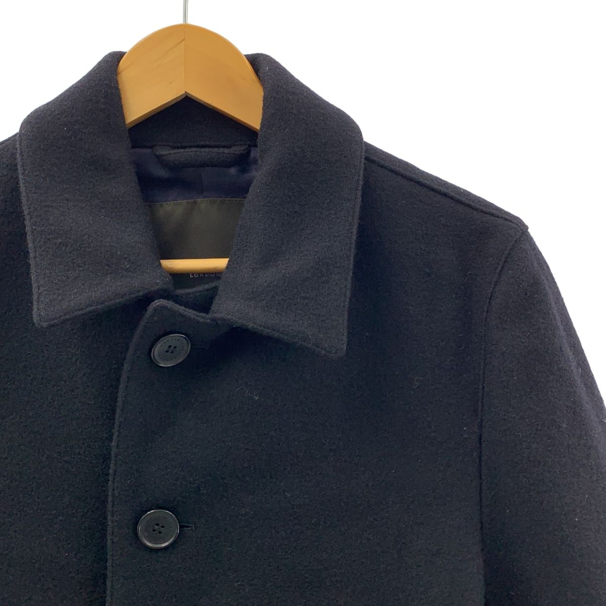 MACKINTOSH LONDON マッキントッシュロンドン ウール シングルコート ロゴ総裏地 38 ブラック系 メンズ