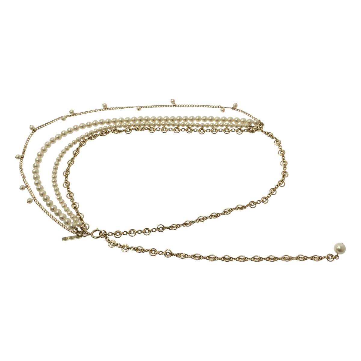THE TOE ザトゥー Ionian Chain Belt パール チェーン ベルト ゴールド レディース