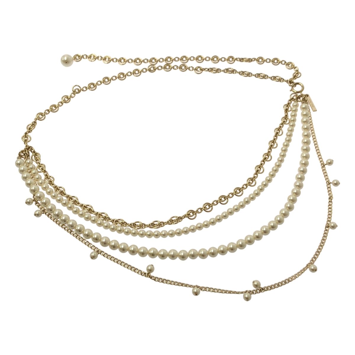 THE TOE ザトゥー Ionian Chain Belt パール チェーン ベルト ゴールド レディース