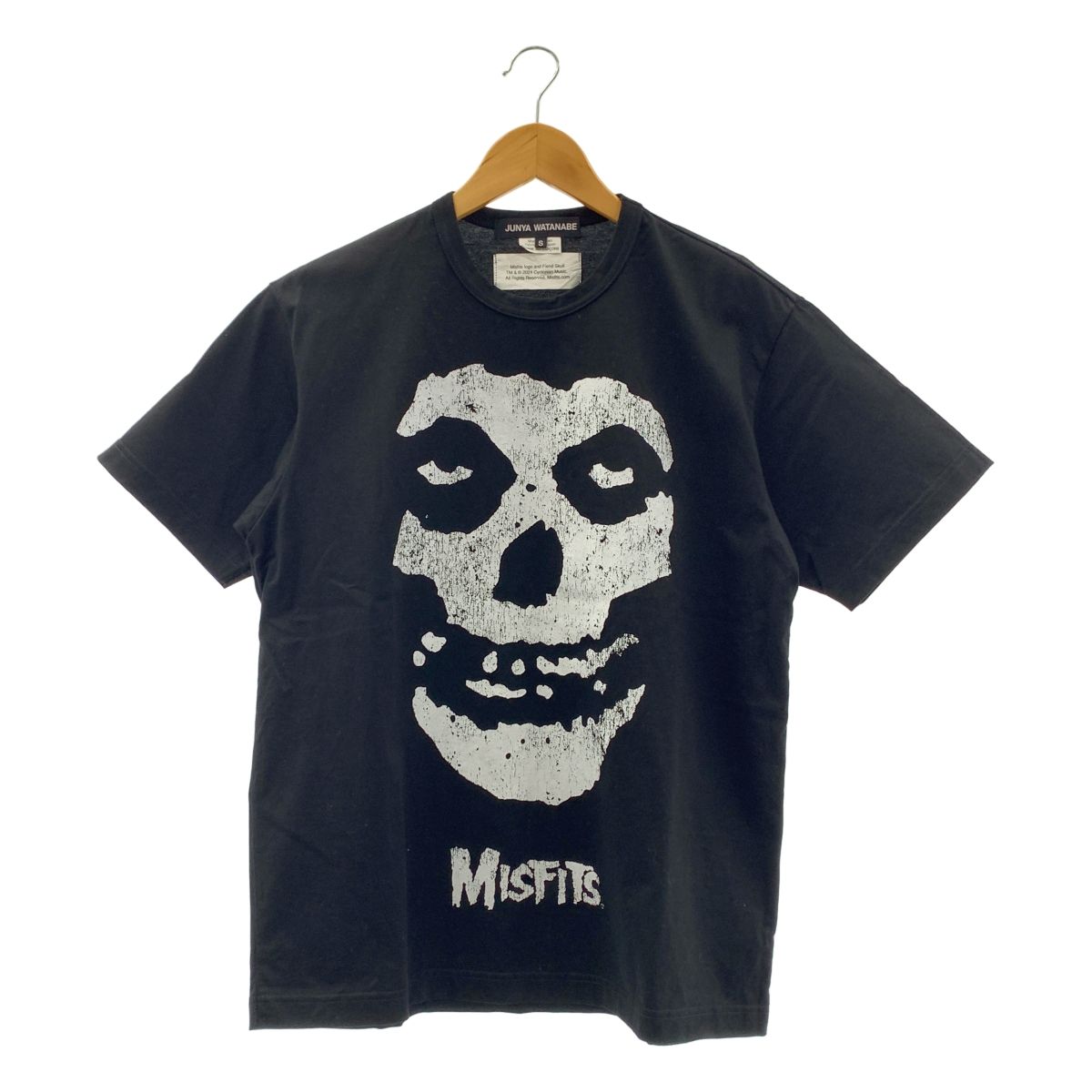 JUNYA WATANABE ジュンヤワタナベ 2025AW Misfits short sleeve tee プリント Tシャツ カットソー S ブラック ホワイト レディース