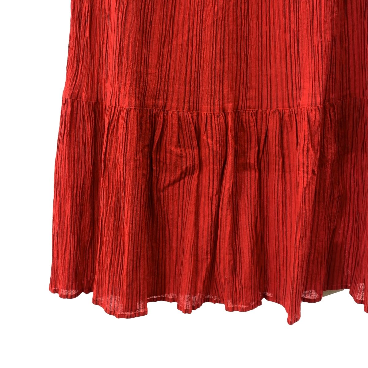 NOWOS ノーウォス ドローストリング イージー スカート ペチコート付き M red レディース GULLKHAN_COM