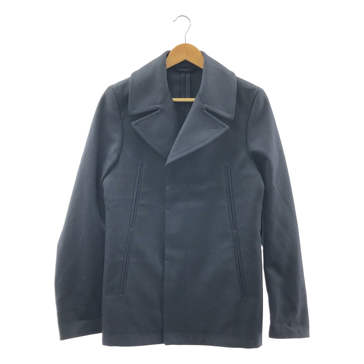 Maison Martin Margiela メゾンマルタンマルジェラ 2011AW ウール シングル ピーコート 44 ネイビー メンズ