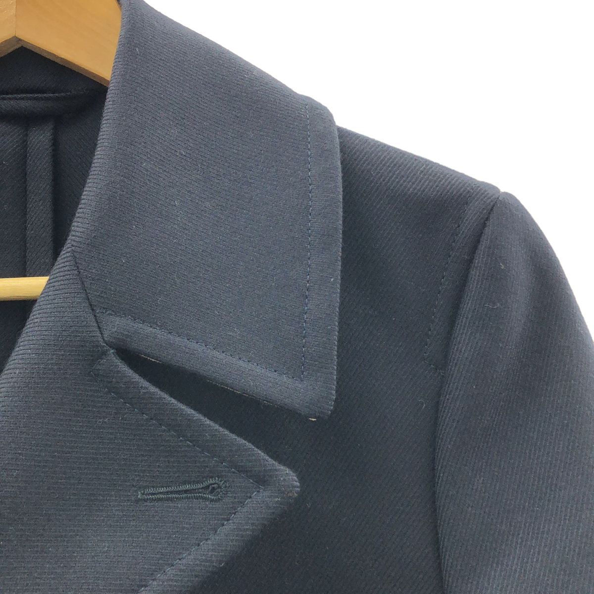 Maison Martin Margiela メゾンマルタンマルジェラ 2011AW ウール シングル ピーコート 44 ネイビー メンズ