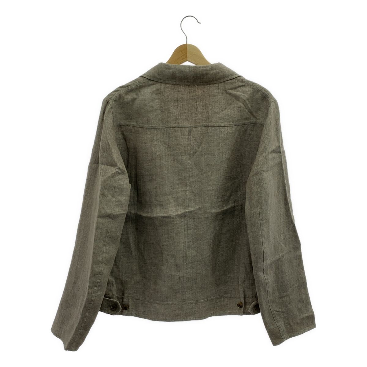 CARUSO カルーゾ リネン テーラードジャケット ベージュ メンズ KANDAIZUMI_COM