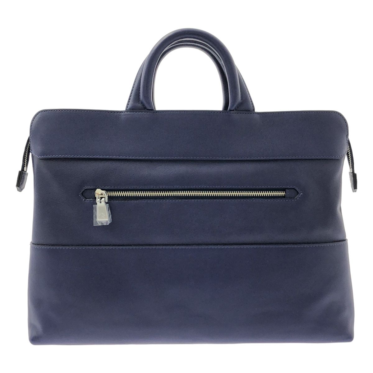aniary アニアリ レザー ブリーフケース ビジネスバッグ ロイヤルブルー メンズ