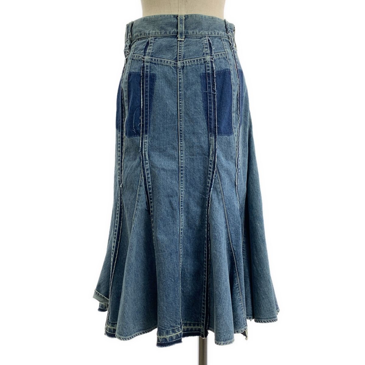 sacai サカイ 再構築 デニム ラップスカート 1 インディゴ レディース GULLKHAN_COM