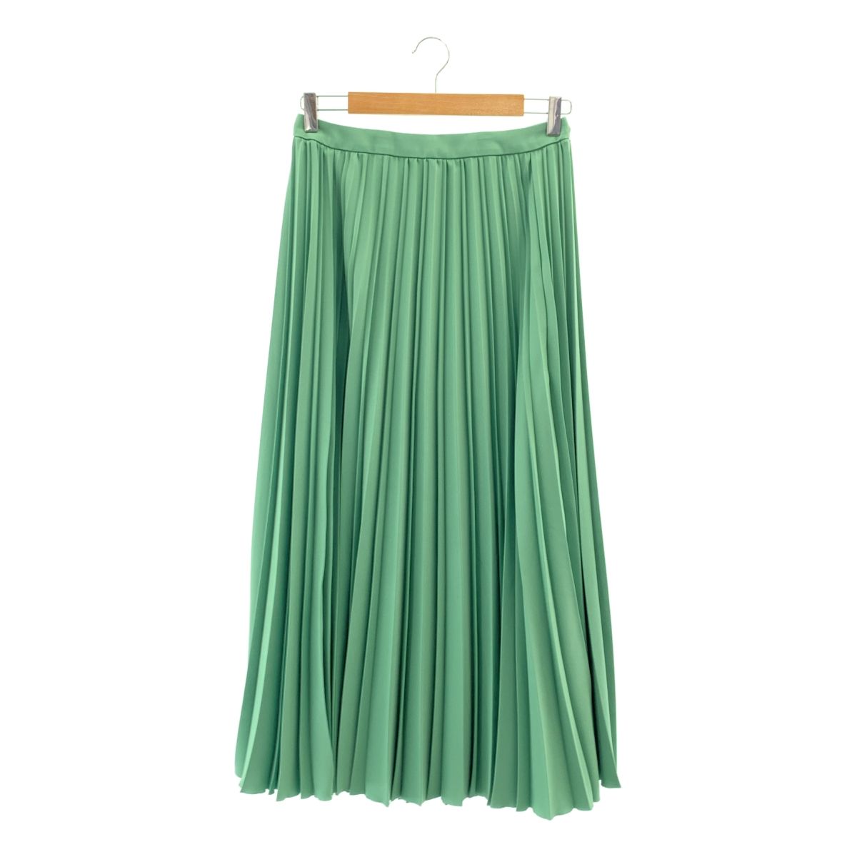 Graphpaper グラフペーパー 2025SS Satin pleats skirt サテンプリーツスカート 0 グリーン レディース
