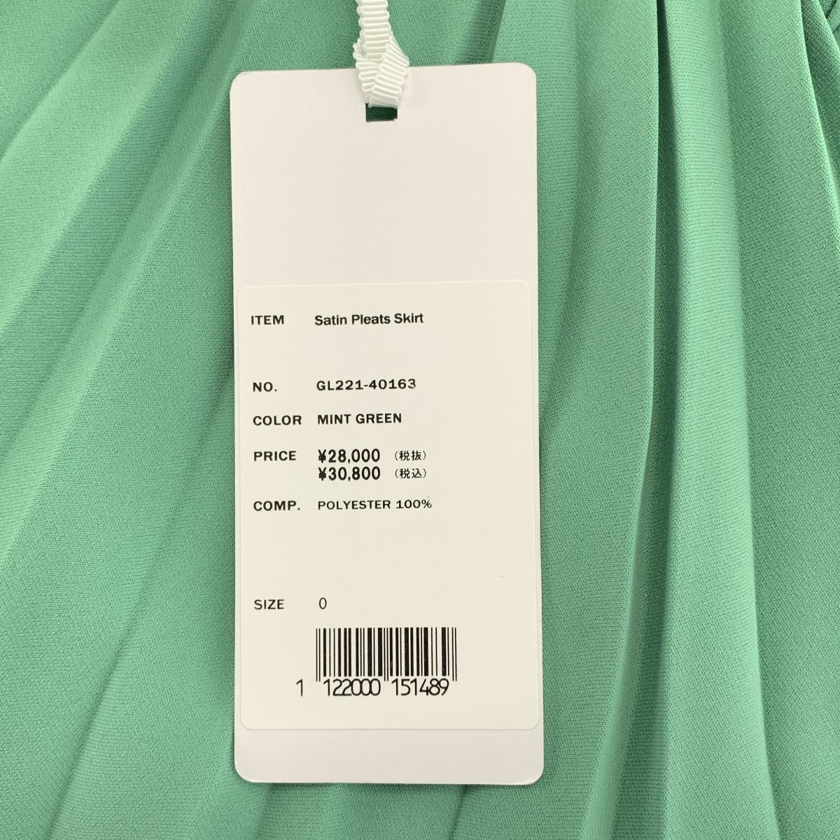 Graphpaper グラフペーパー 2025SS Satin pleats skirt サテンプリーツスカート 0 グリーン レディース GULLKHAN_COM